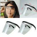 2x Clear Safety Face Shield Sunglasses Goggles Splash-proof Face Cover