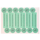 120Pcs adhesive long "HAND MADE"green handmade cake jam seal label DIY stickerBX