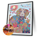 Special Shaped Drill 5D DIY Flowers Dog Rhinestone Diamond Painting (H017)