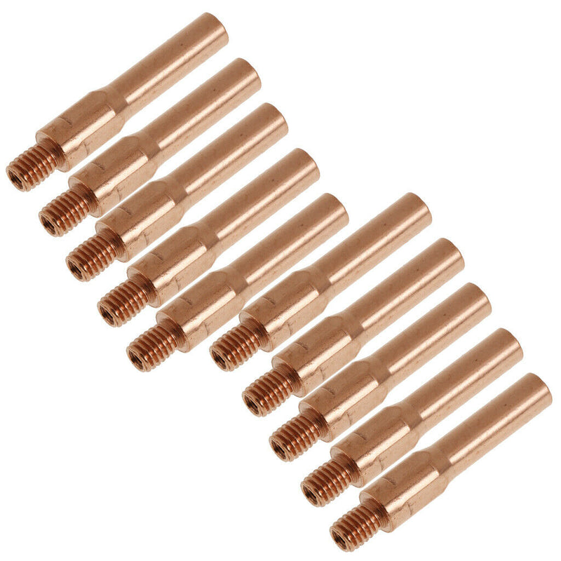 10 Pieces Red Copper Gas Shielded Weld Welding Welder Contact Nozzle  1.4mm