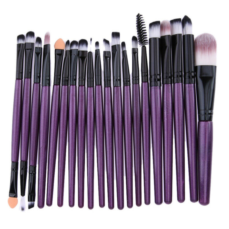 20PC Makeup Brushes Set Foundation Face Powder Eyeshadow Eyeliner Lip Brush Tool
