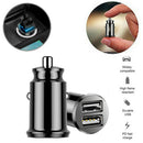 Ultra mini Baseus 3A Fast Charging Dual Ports USB Car Phone Charger Adapter One