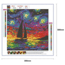 5D DIY Full Drill Diamond Painting Cross Stitch Kit (HG017 Oil Painting)