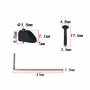 6Pcs Zinc Alloy Headless Electric Bass Guitar String Locking Nut Set Deluxe
