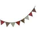 3.2m 12 Flags Retro Floral Flag Banner Pennant Wedding/Birthday Party Decor
