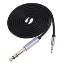 3.5mm Male to 6.35mm Male TRS Stereo Audio AUX Adapter Connector Jack Cable