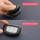 Durable Carbon Fiber Case Key Fob Cover Holder For Hyundai Tucson Elantra Sonata