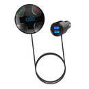 Bluetooth 4.2 Vehicle FM Transmitter MP3 Player Adapter with USB TF Card Slot