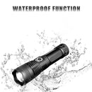3000lm Waterproof Rechargeable XHP50LED Zoomable Flashlights Glare Flashlight