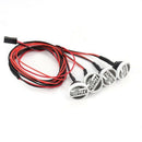 RC Car 4 Round LED Light Cover for 1:10 RC Crawler for Traxxas TRX-4 Axial  G1E9