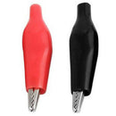 20Pcs Black Red Soft Plastic Coated Testing Probe Alligator Clip Power Clip p8