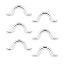 Pack of 6 Stainless Steel Boat Top PAD Eye, Eye Straps, Tie Down, Kayak Deck