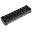 3 Pcs 600V 25A 8 Positions Dual Rows Covered Barrier Screw Terminal Block S