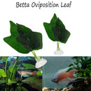 Artificial Green Plant Leaf Betta Hammock Fish Rest Bed Aquariums Decoratio L5J2