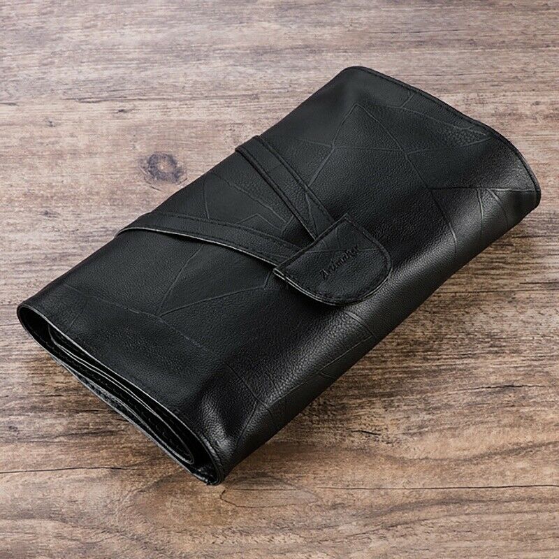 Makeup Brush Holder Cosmetic Organizer Rolling Bag Case Container Pouch Bag Y9Z1