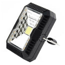 Solar+USB Rechargeable LED Light 10W 3 Modes Flood Beam Camping Work Lamp