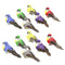 12 Pieces Feather And Foam Birds Home Artificial