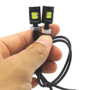 2pcs White LED SMD Motorcycle&Car License Plate Screw Bolt Light lamp buME
