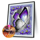 Purple Butterfly 5D DIY Full Round Diamond Painting Digital Decor Art Craft