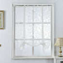 Beauty Floral Tie Up Roman Curtain Shade Small Window Voile Drape Sheer