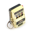 Mini Slot Machine Game Flashing Key Chains Lucky Charm Key Chain ã€OZ