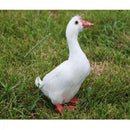 Artificial Feather Bird Stand White Goose Birds Home Garden Christmas Decor