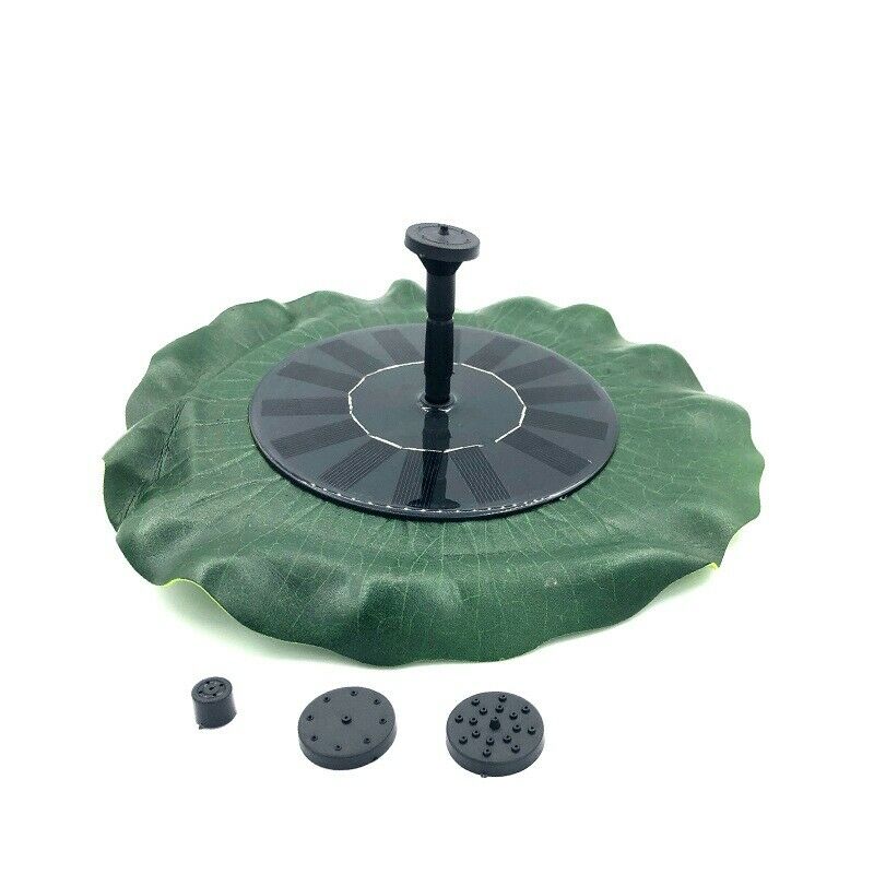 Lotus Leaf Shape Water Pump Solar Fountain Power Pump Panel Outdoor Small M