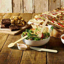Disposable Wooden Cutlery 300 pack -Forks(100), Knives(100) and Spoons(100) G6M2