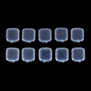 50pcs Earplugs Container Craft Organiser square shape Box Storage Plastic box LJ