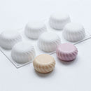 6Cavity Round Gears Silicone Soap Mold Reusable Silicone Molds DIY Craft Soap OZ