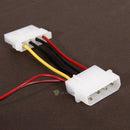 2pcs 80mm 80x25mm Clear Fans 4 LED Blue 4pin for Computer PC Case Cooling Cooler