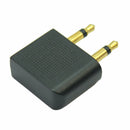 Airplane Headphone Audio Adapter Plug For 3.5mm Plug Jack Socket Converter