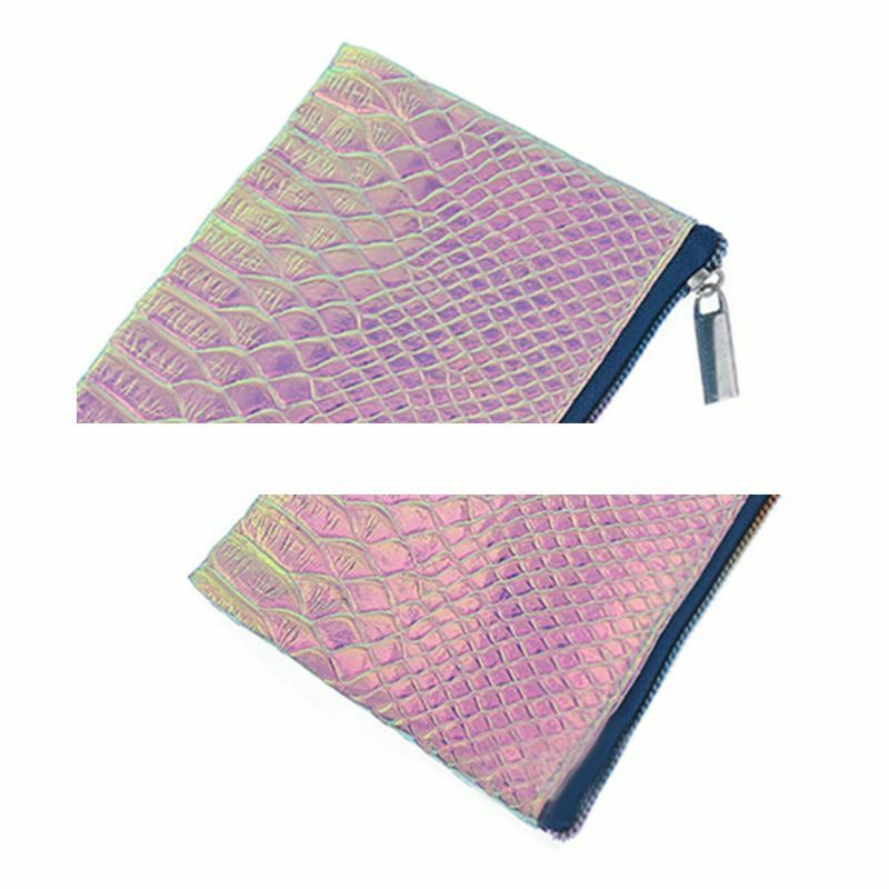 Cosmetic Bag Makeup Bag Toiletry Travel Bag Handy Holographic Bag Protable  X5F9
