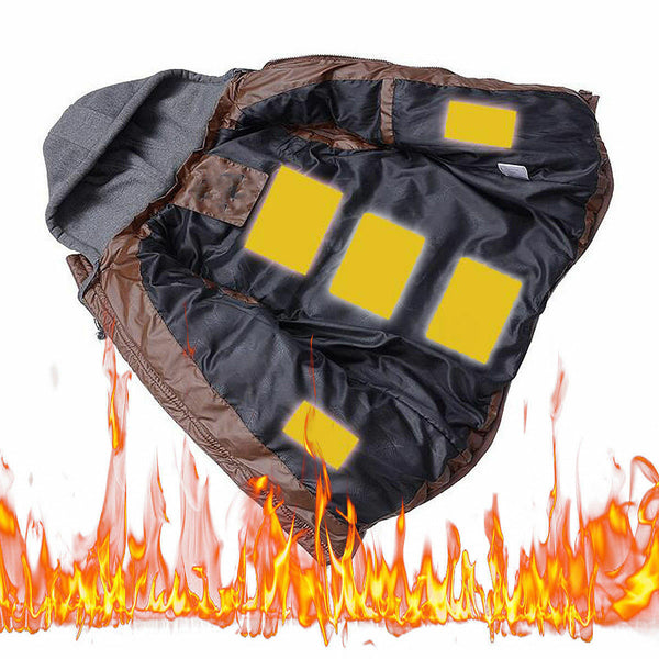 5 Pad Electric Heating Thermal Clothes Heated Jacket Outdoor Mobile Warming Gear
