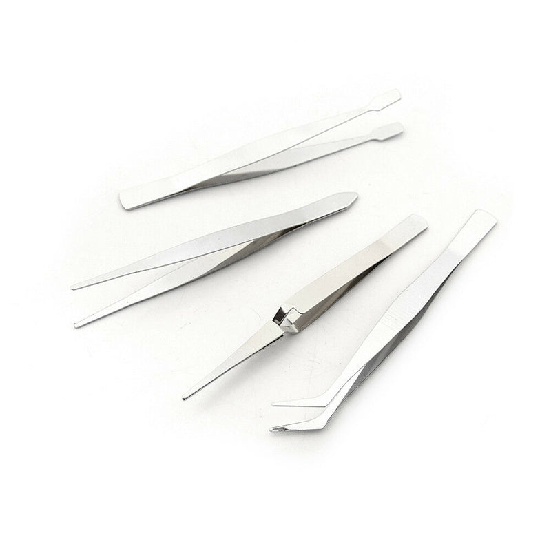 4Pcs Precision Tweezers DIY Electronics Tools Forceps Tweezers Repair Tool Gw