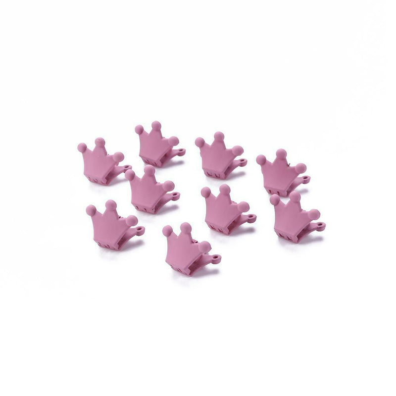 10pcs Crown Hair Clips Children Girls Claw Barrettes Mini Jaw Hairpin (09) A