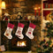 Lovely Christmas Stockings Set of 3 Santa, Snowman, Reindeer, Xmas Characte Y1H8