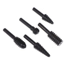 5Pcs/t Titanium 10 Step Drill Bit 1/4" to 1-3/8" Inches Tool for Plastic W Nw