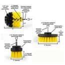 3pcs 3.5inch Drill Brush Scrub Pad Scrubber for Cleaning Bathroom Shower Car