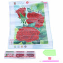 DIY 5D Diamond Painting Embroidery Flower Cross Crafts Stitch Kit Gift(Red