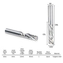 5Pcs Up Down Cut 6MM Spiral Solid Carbide CNC Router Endmill Compression Wo S1D7