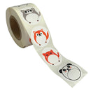 500pcs/roll animal Stickers for seal labels gift panda Packaging StickersB Kw