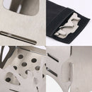Compact Folding Stainless Steel Wood Stove Outdoor Camping Stove Cooking Pi