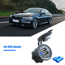 4.2A Car Motorcycle Dual USB Charger Socket Waterproof Touch Switch Power Outlet