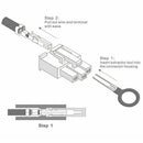 100pcs Release Pin Ejector Wire Kit Extractor Terminal Removal Connector Set