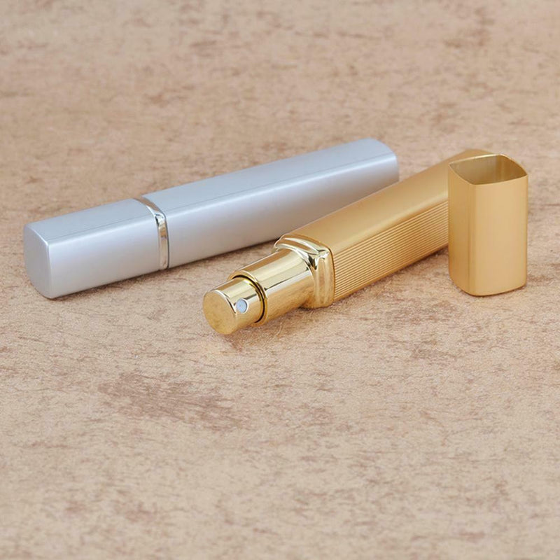 6pcs 12ml Travel Refillable Perfume Bottle Aluminum Casing Glass Liner Fine Mist