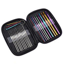 25pcs Aluminum Crochet Hooks Knit Weave Craft Yarn Sweater Sewing Needles