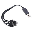 5-in-1 USB Data Lines Micro USB Multi-Function Charging Cable for Android