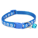 12PCS Dog Collars Pet Cat Puppy Buckle Nylon Collar with Bell 6 Colors T3Z9