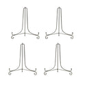 4x Metal Display Easel Stand Dish Plate Teacake Photo Holder Racks 4inch